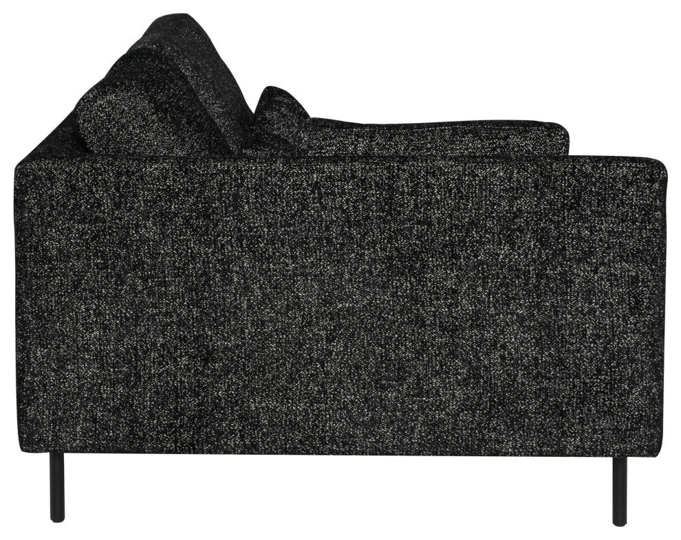 Gigi Salt & Pepper Fabric  Modular Sofa Left