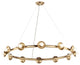 Palta 42" 12 Light Chandelier, Champagne Bronze