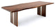 Natural Edge Modern Dining Table, Book-Matched Black Walnut, 60x48x31