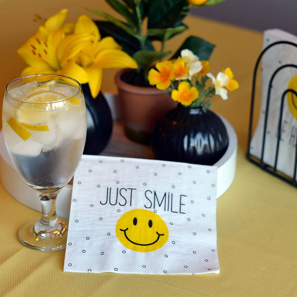 60 Count Smiley Face Napkins