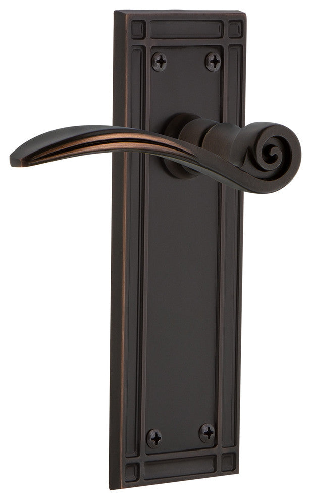 Mission Plate With Swan Lever, Timeless Bronze, Left-Handed