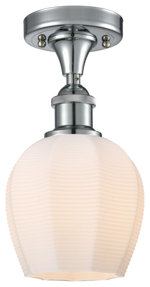 Innovations 516-1C-PC-G461-6 1 LightSemi-Flush Mount, Polished Chrome