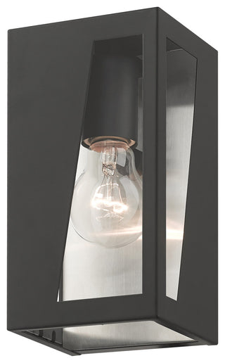 Livex Lighting Forsyth 1-Light Black Outdoor Small Wall Lantern