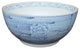 Blue and White Porcelain Chain Lotus Flower Large Bowl, 16"