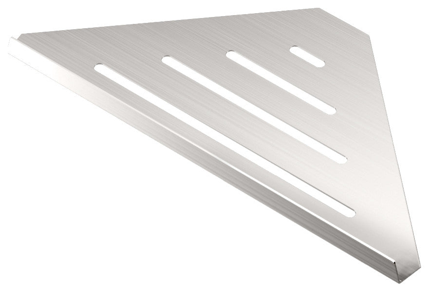 Elegant Corner Shelf, Satin Nickel, 13"