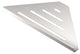 Elegant Corner Shelf, Satin Nickel, 13"