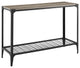 Angle Iron 44" Rustic Entryway Table - Grey Wash