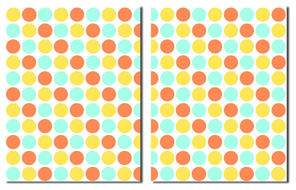 Geometric Study XXI Canvas Wall Art, 2-Piece Set, 40"x30"