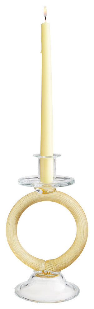 Cyan Design Cirque Candleholder, Amber, Large