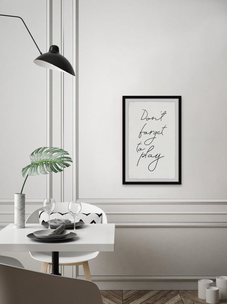 "Don't Forget to Play II" Framed Painting Print, 8x12