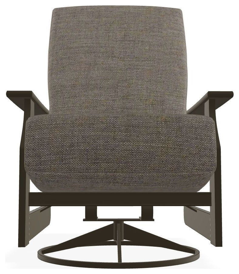 St. Catherine Deep Seat Outdoor Swivel Rocker, Cast/Beachwood