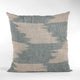 Plutus Blue Faded Abstract Luxury Throw Pillow, 20"x20"