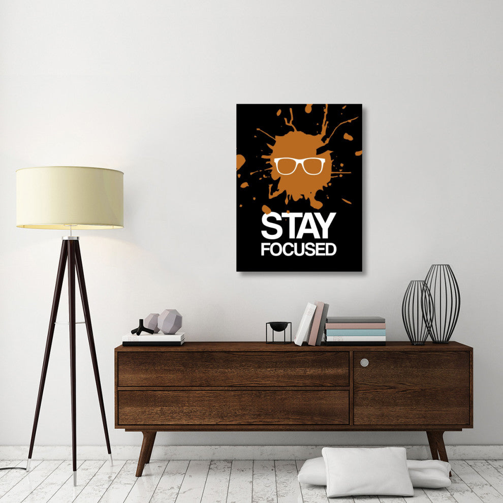 "Stay Focused Splatter Poster 3" Fine Art Print