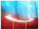 "Curved Road in Autumn Forest" Photo Metal Wall Art, 3 Panels, 36"x28"