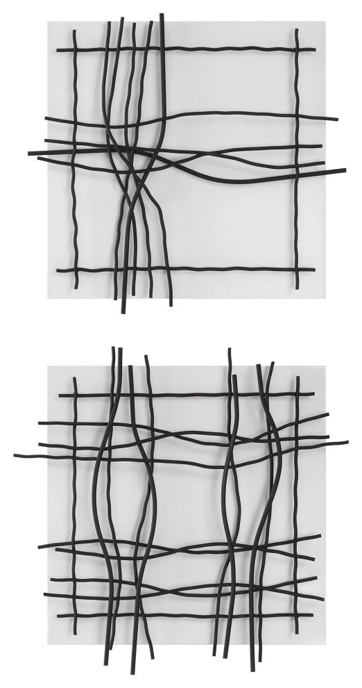 Uttermost Genesis Metal Wall Decor, Set of 2