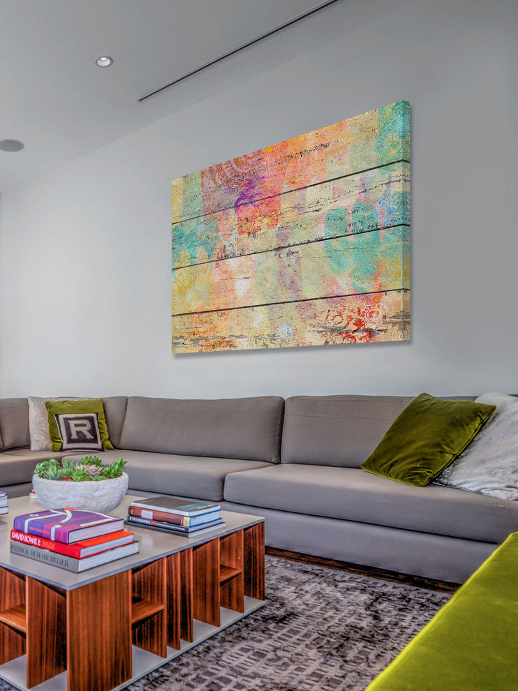 "Vintage Abstract 5183" Painting Print on Canvas by Irena Orlov