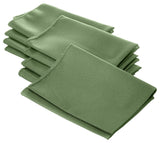LA Linen Pack-10 Polyester Poplin Napkin 18 by 18", Dark Sage