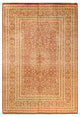 Mogul, One-of-a-Kind Hand-Knotted Area Rug, Orange, 6' 3" x 9' 2"