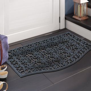 Rubber Grill Matching Doormat Set, Patio/Garage, Heavy Duty, 3-Piece Set