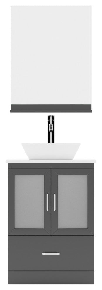 Zola 24" Single Bathroom Vanity Set, Espresso
