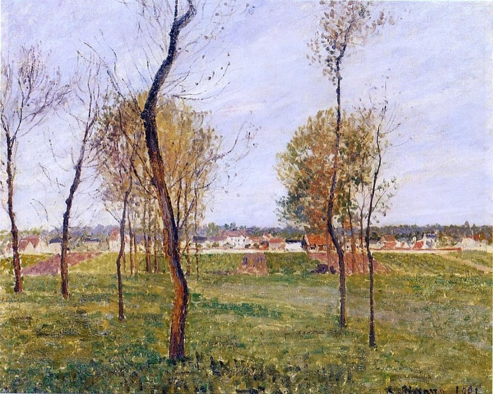 Camille Pissarro A Meadow in Moret, 20"x25" Wall Decal Print