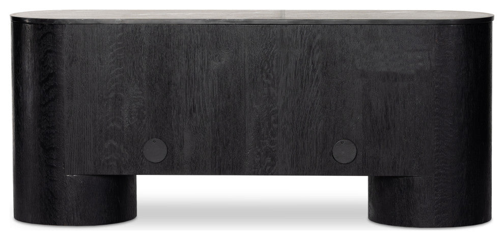 Giovani Media Console-Black Marble