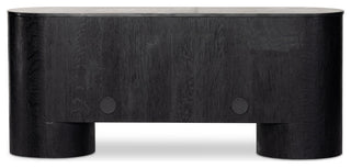 Giovani Media Console-Black Marble