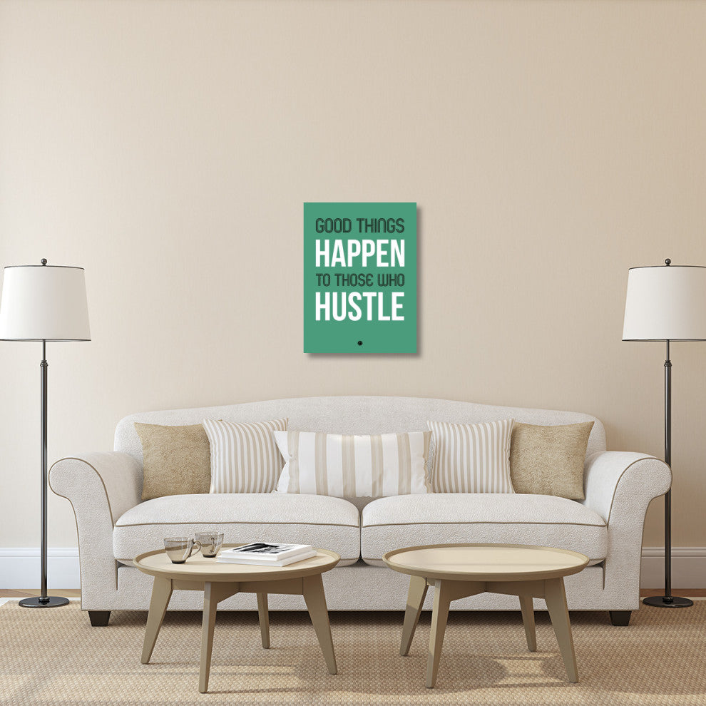 "Good Thing Happen Poster Green" Fine Art Print