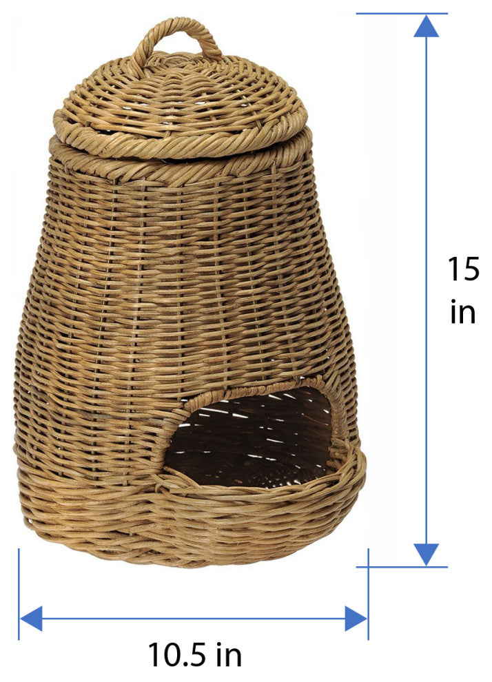 Wicker Potato Basket, Fruit and Vegetable Storage Basket, Medium