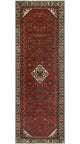 Fine Vintage Distressed Ellsworth Rust/Ivory Runner, 3'3x9'8