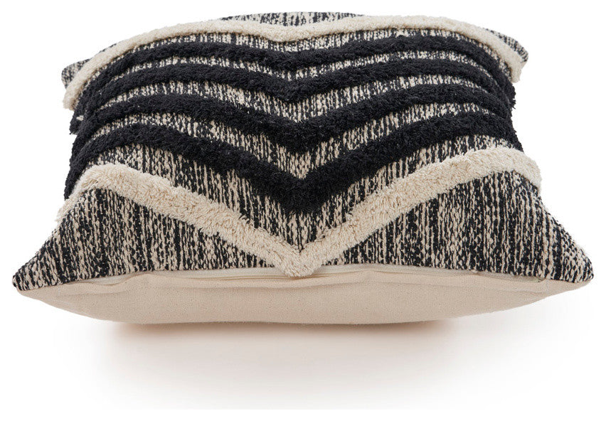 Onyx Arrows Cotton Throw Pillow