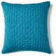 Theo Texture Pillow, Peacock, 15"x15"