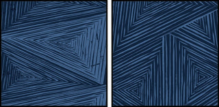 Triangular Patterns Diptych, 64x32