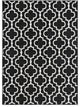 Surya Seville SEV-2317 7'10"x10'2" Rug, Black/White