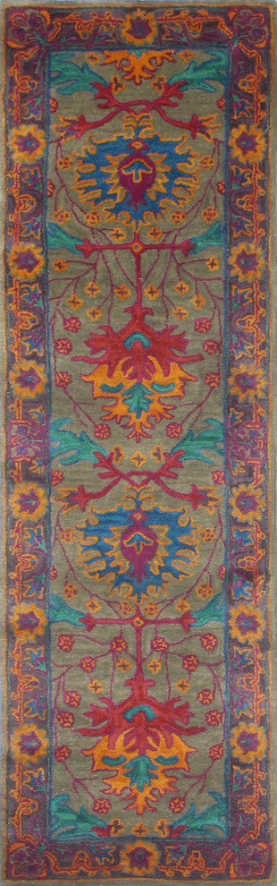 Bashian Somers Taupe Area Rug, 2.6''x8''