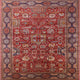Ahgly Company Indoor Square Mid-Century Modern Area Rugs, 5' Square