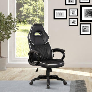 Techni Mobili High Back Executive Sport Race Office Chair. Color: Black
