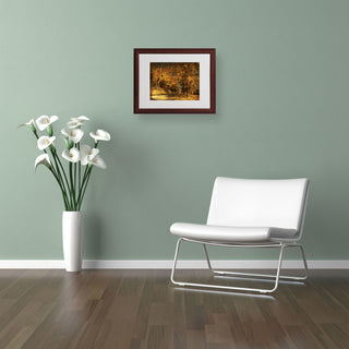 'Back Roads' Matted Framed Canvas Art by Lois Bryan
