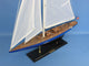 Wooden Velsheda Model Sailboat Decoration, 35"