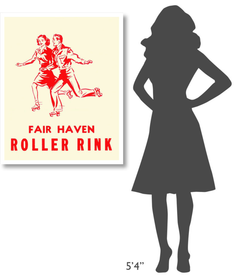 "Fair Haven Roller Rink" Digital Paper Print by Retrorollers, 31"x38"