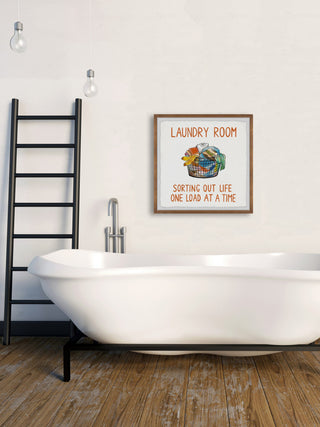 "One Load at a Time" Framed Painting Print, 12x12