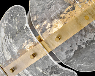 Fredrick Ramond Lillia Large Convertible Drum Chandelier, Heritage Brass