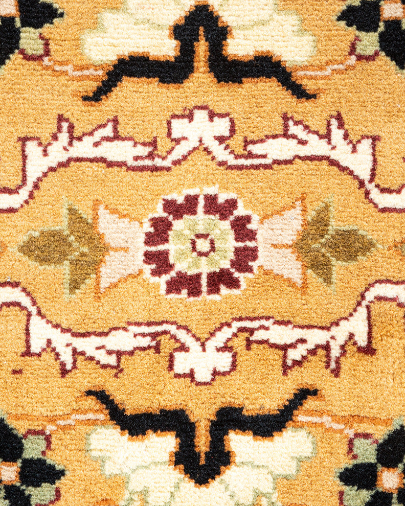 Mogul, One-of-a-Kind Hand-Knotted Area Rug Yellow, 4' 2 x 6' 5