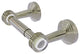 Pacific Beach Two Post Dotted Accent Toilet Tissue Holder, Polished Nickel