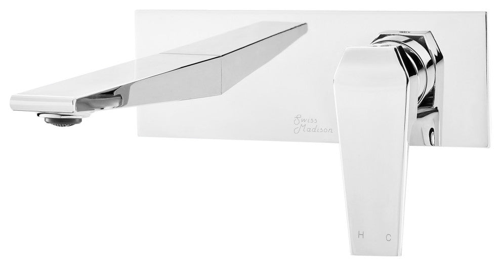 Voltaire Single-Handle, Wall-Mount, Bathroom Faucet, Chrome