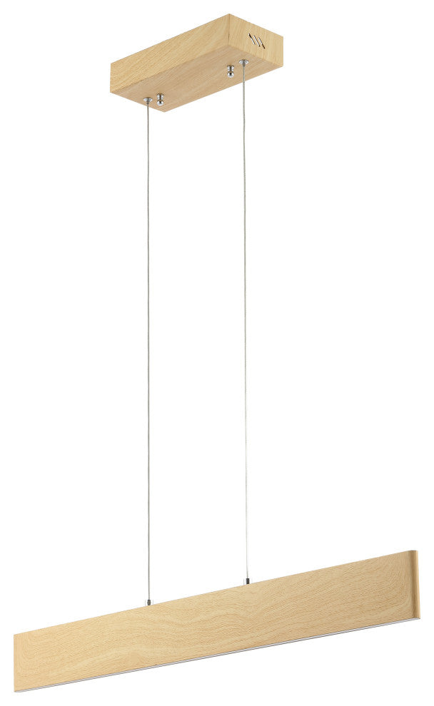 Draper 32" Adjustable Integrated LED Metal Linear Pendant