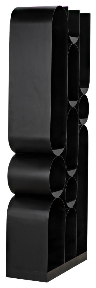Noir Furniture Atomic Bookcase, Metal