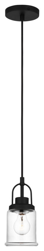 Anders 1-Light Pendant, Midnight Black