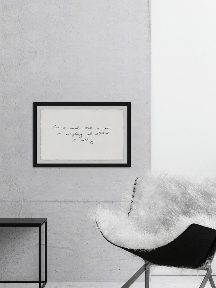 "Have a Mind That is Open" Framed Painting Print, 18"x12"