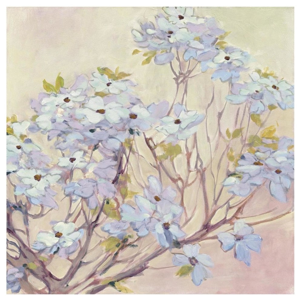 "Spring Dogwood II" Digital Paper Print by Julia Purinton, 42"x42"